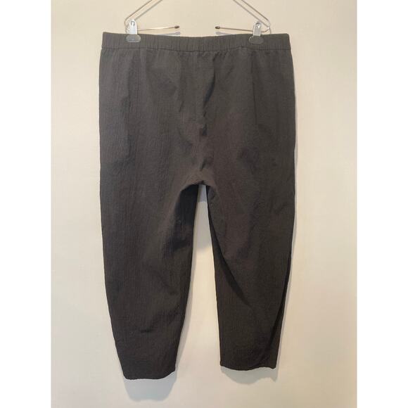 Eileen Fisher Organic Cotton Pucker Lantern Ankle Lightweight Pocket Pants XL - Picture 2 of 9
